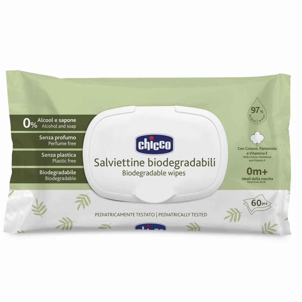 Chicco Servetele biodegradabile N60 buc cu capac 1205070 Cutie N60