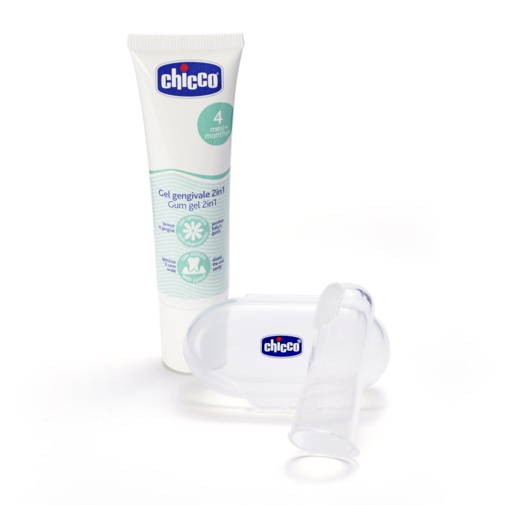 Chicco Set gingival (  giengiera pt deget + gel gingival) 112620 Cutie N1