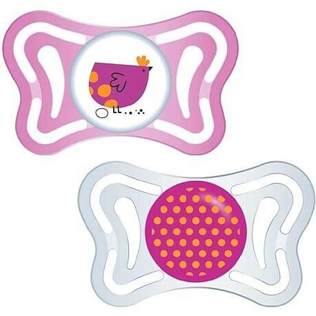 Chicco Suzeta new Physio Light GIRL silicon 16-36M 2buc 7103511 Cutie N2
