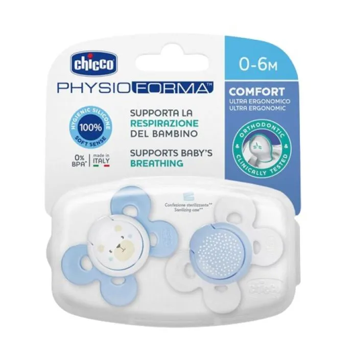 Chicco suzeta Comfort Boy 0-6 M 7493121 Bucata N1