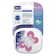 Chicco Suzeta Physio Comfort silicon Pink Luminiscente  16-36M 1buc 749132100 Bucata N1